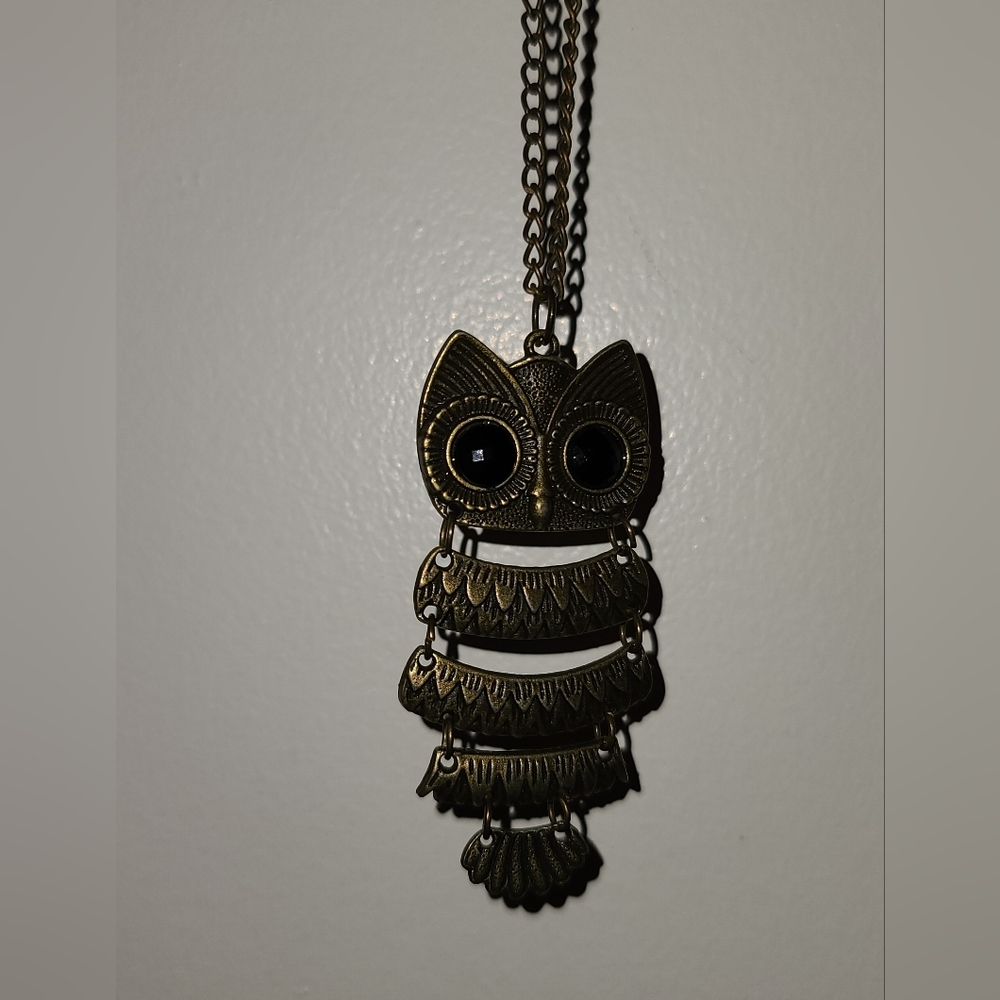 Owl Pendant with Chain